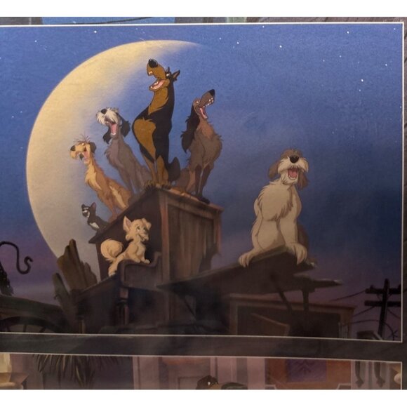 Walt Disney Lithograph Portfolio Lady & The Tramp II Scamps Adventure Exclusive - Picture 7 of 9